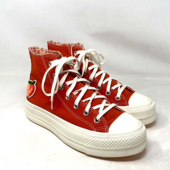 Converse Chuck Taylor Lift Platform Mantra Orange Women's Shoes Canvas A03175C - Picture 8 of 11